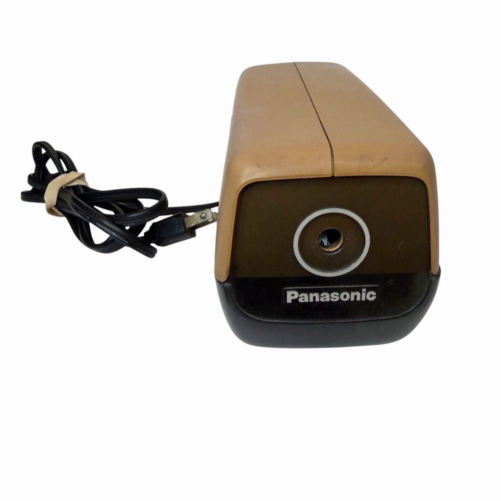 Panasonic Electric Pencil Sharpener KP-88A TESTED Tan Teacher Desk School Office